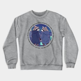 Welcome to New York Sapphic Raccoons Crewneck Sweatshirt